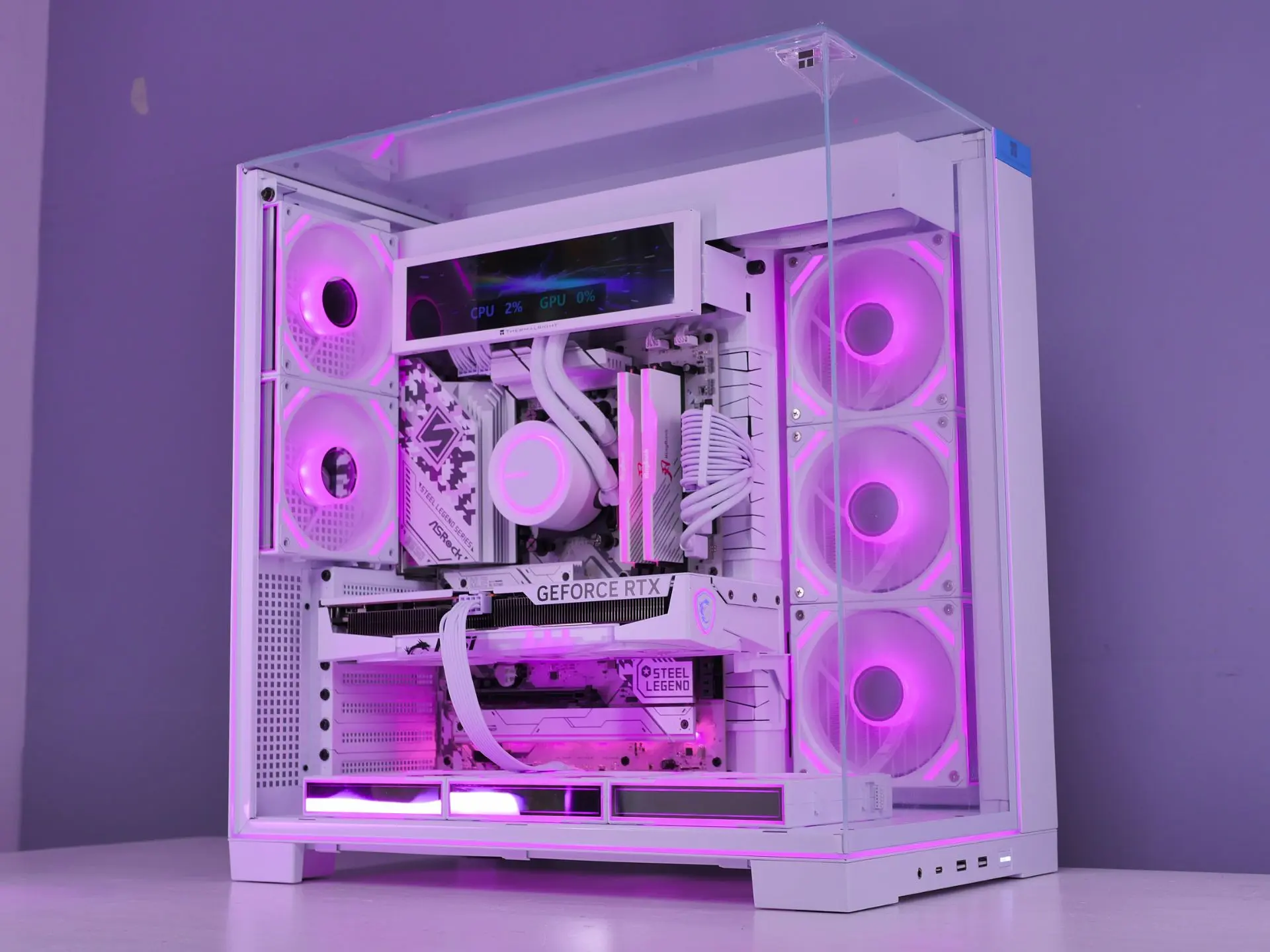 🩷 Красивый белый комп Ryzen 7 9800X3D \ RTX 5060 в Thermaltake TR-A70 White

Комплектация:

- Матер