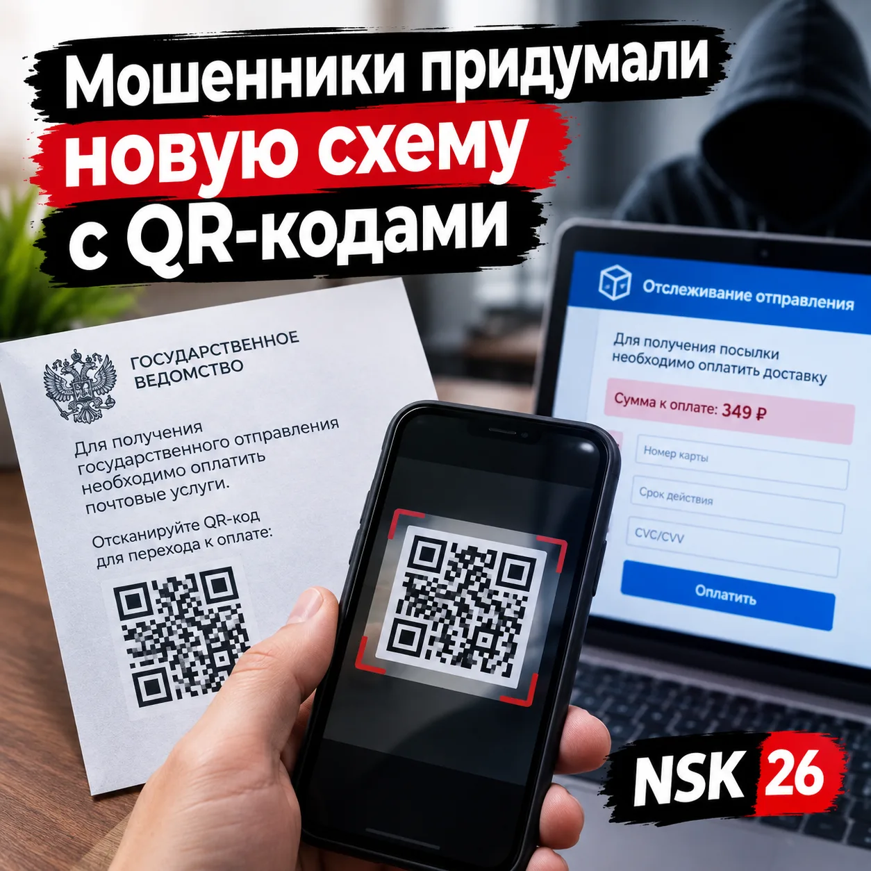 ⚡️ Мошенники придумали новую схему с QR-кодами