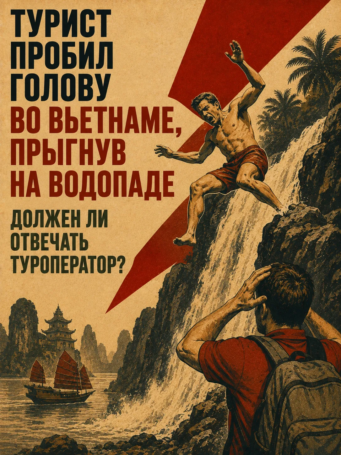 Турист пробил голову во Вьетнаме, прыгнув на водопаде. Должен ли отвечать туроператор?