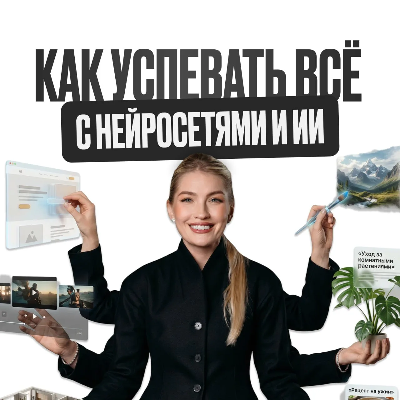 Группа набрана!  Вебинары Оли по нейросетям уже начались. Первый прошел, а впереди - еще два.  24 ап