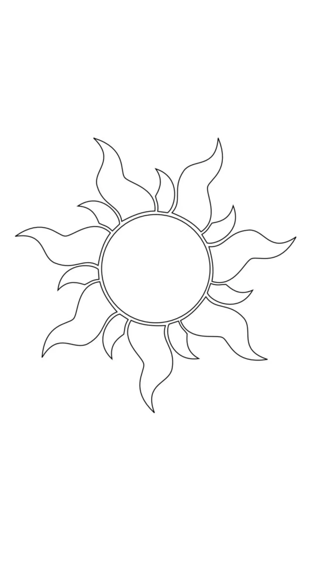 Как сделать такое солнце ?☀️