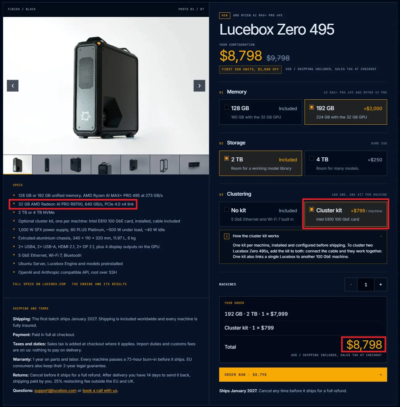 Релиз рабочей станции Lucebox Zero 495