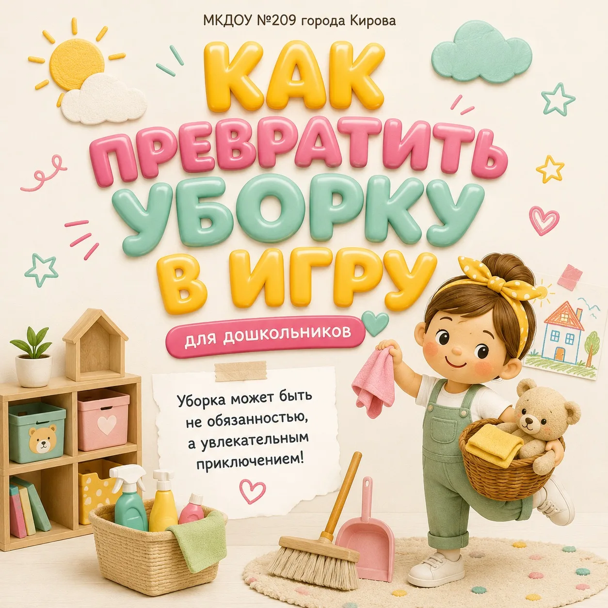 🧸✨🧹

«Убери игрушки!» — фраза, которую многие дети слышат каждый день. Но что, если превратить убо