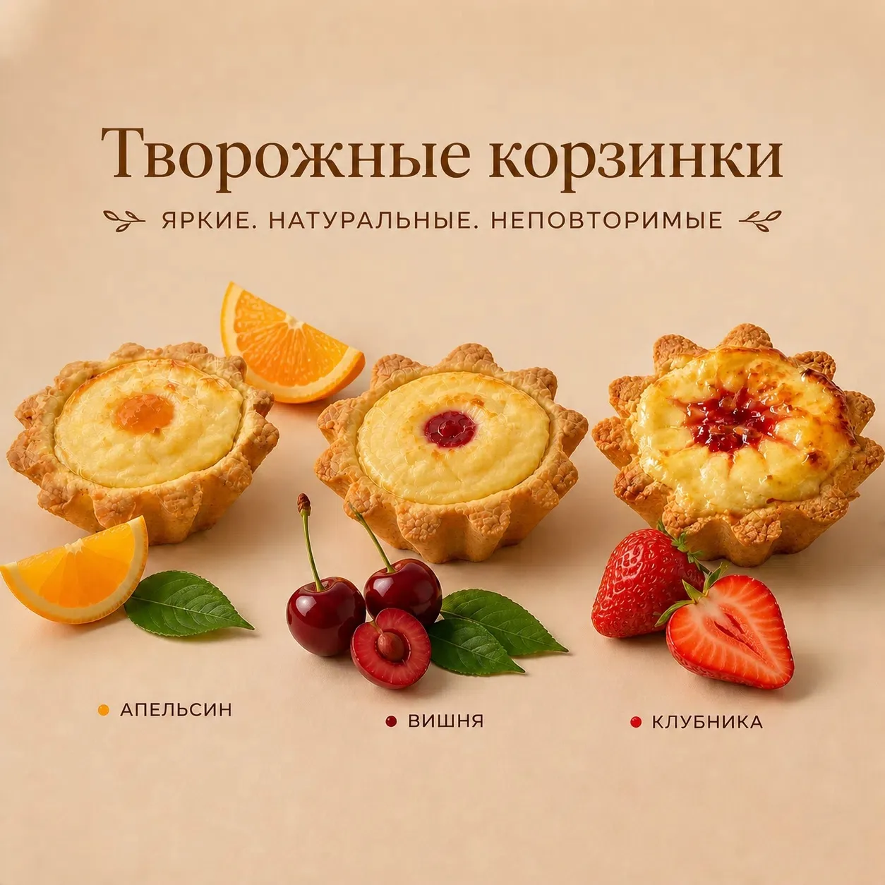 Наши творожные корзинки🧁