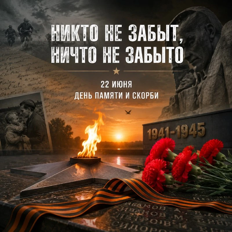 💫 Никто не забыт, ничто не забыто

Сегодня наша страна отмечает День памяти и скорби – один из самы