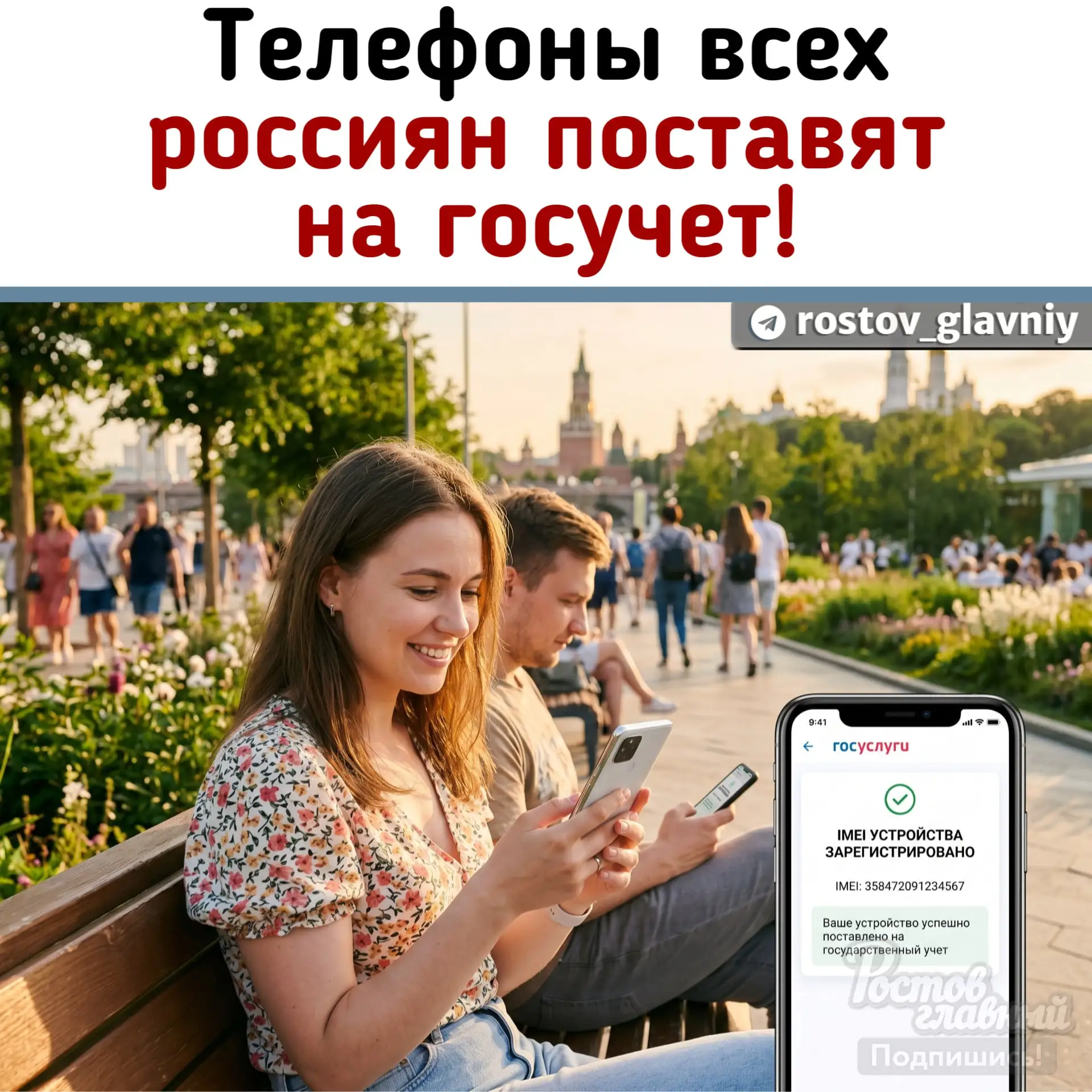 📱 Телефоны всех россиян поставят на госучет!