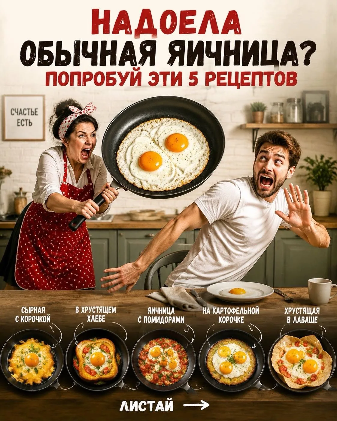ОБЫЧНАЯ ЯИЧНИЦА БОЛЬШЕ НЕ НУЖНА-ВОТ 5 ВАРИАНТОВ 👇