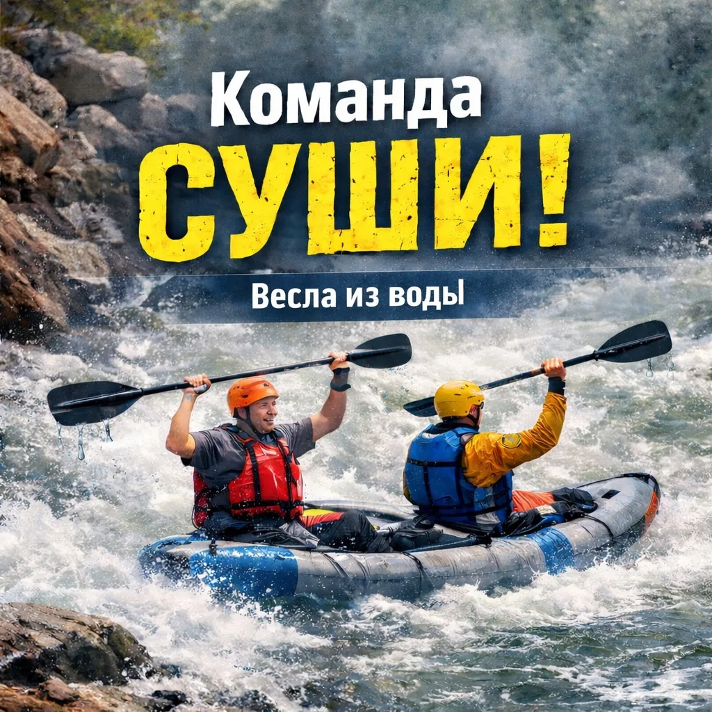 🛶 Команда «Суши!» — когда не грести правильнее, чем грести.