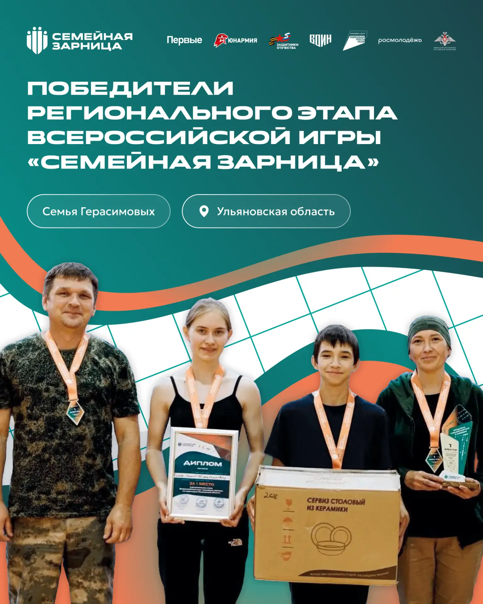 🏆 Продолжаем знакомство с финалистами «Семейной зарницы»!