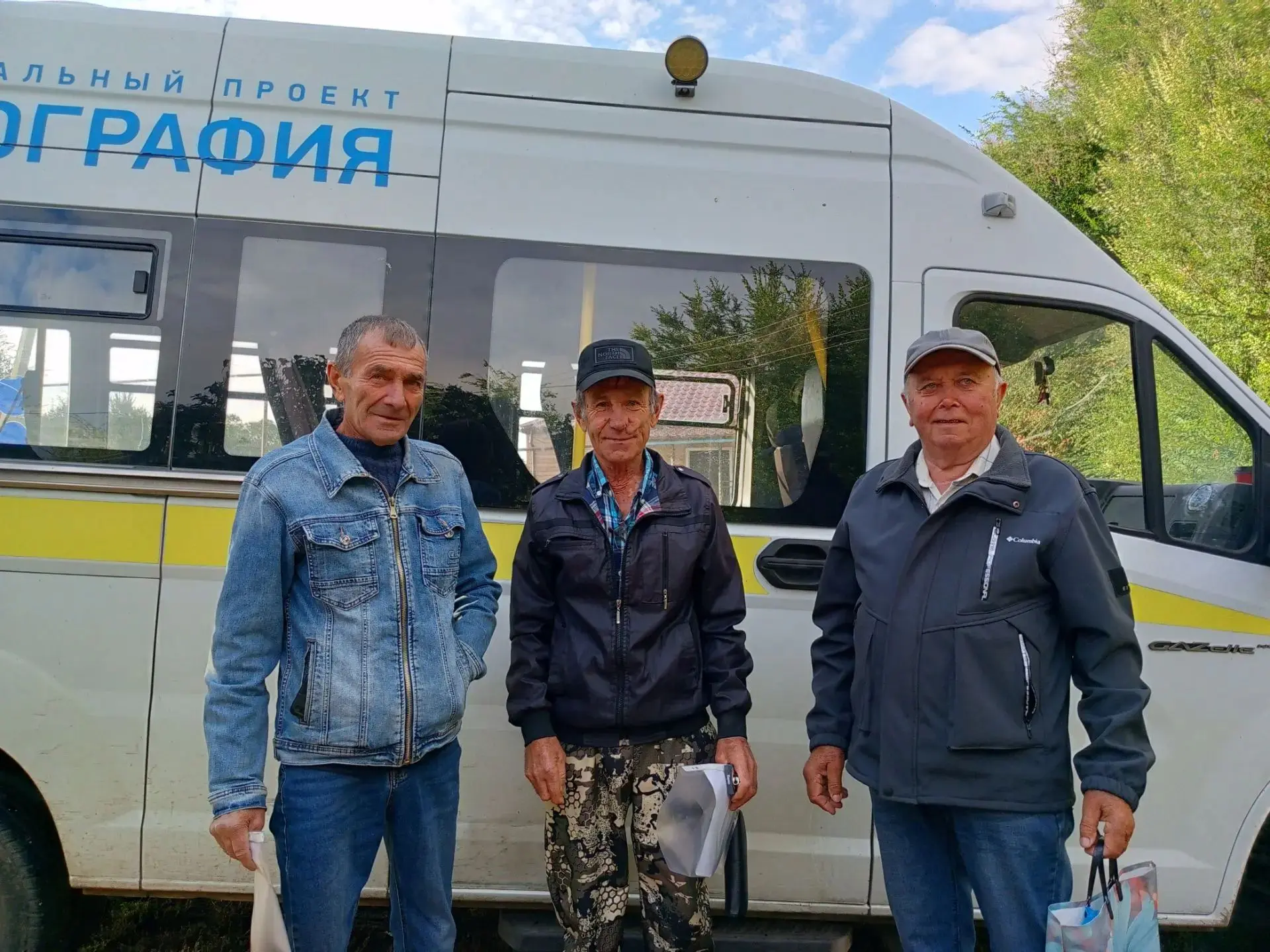 Жители с.Красноармейское старше 65 лет прошли диспансеризацию в Калининской районной бо...