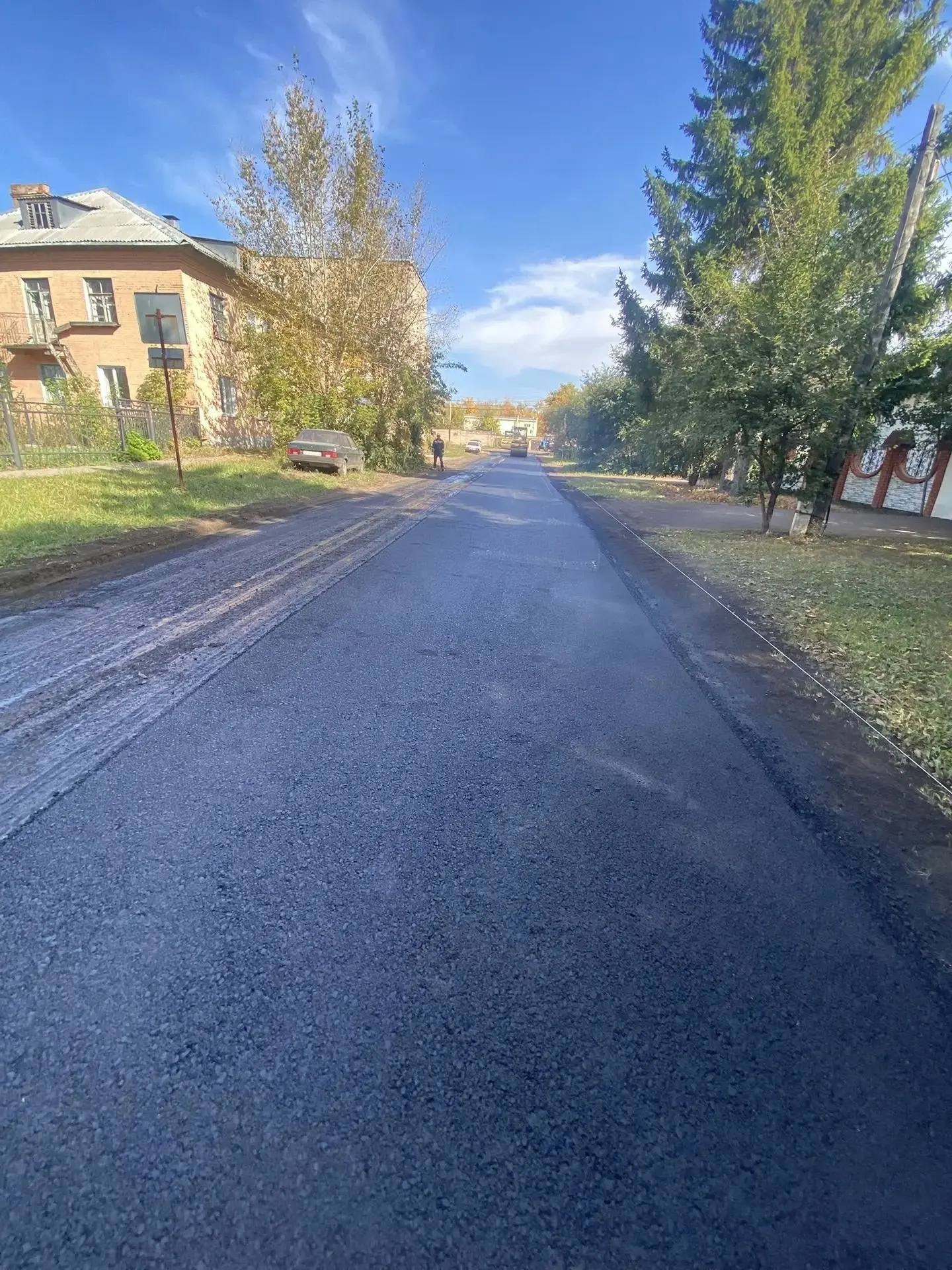 Ремонт дороги по улице Одесской в Стерлитамаке.