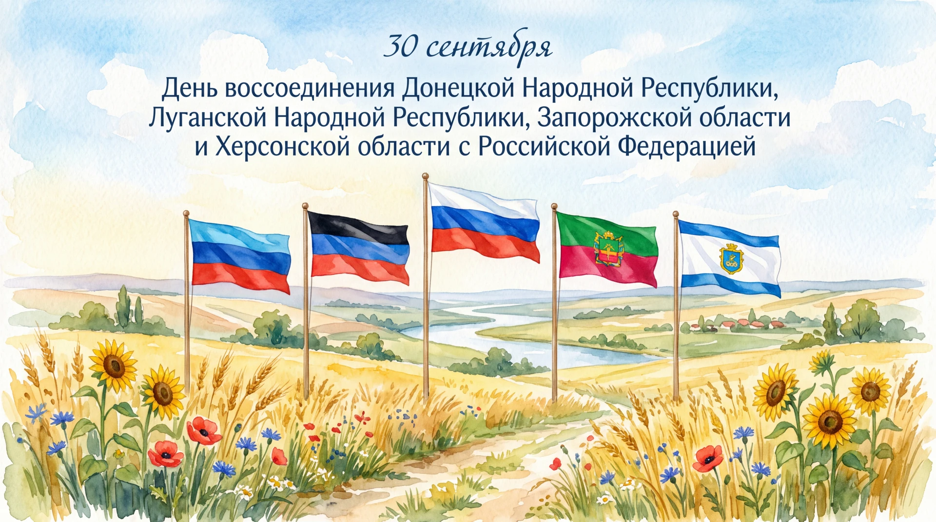 Сегодня отмечается День воссоединения Донецкой Народной Республики, Луганской Народной ...