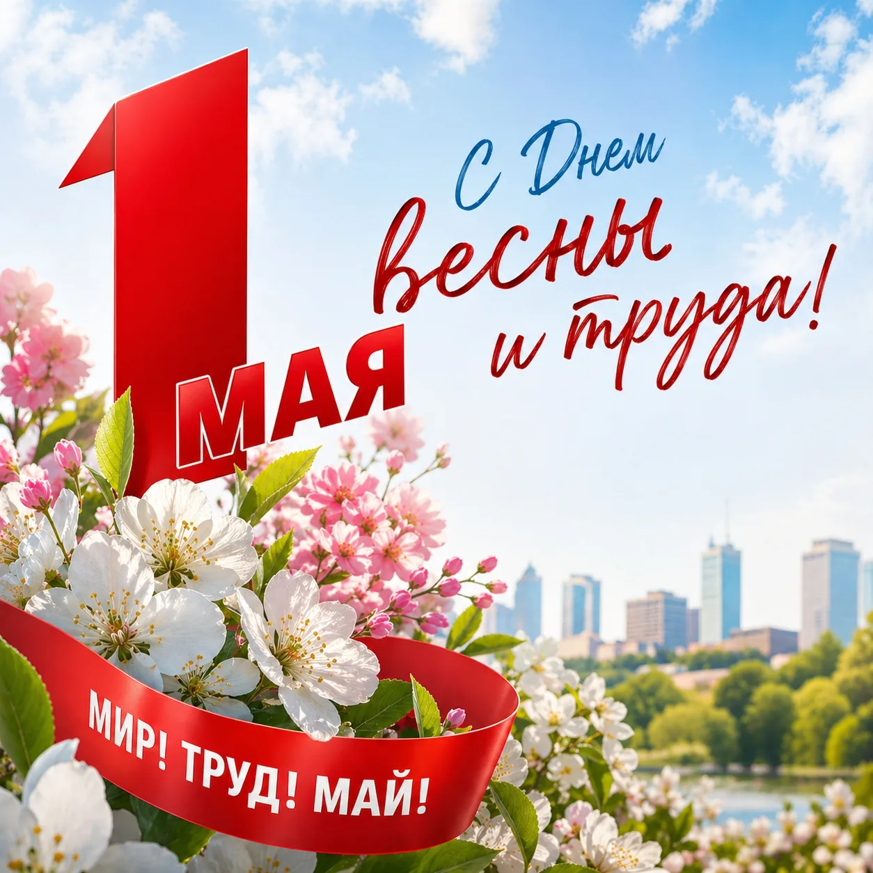 🌿 С праздником Весны и Труда!