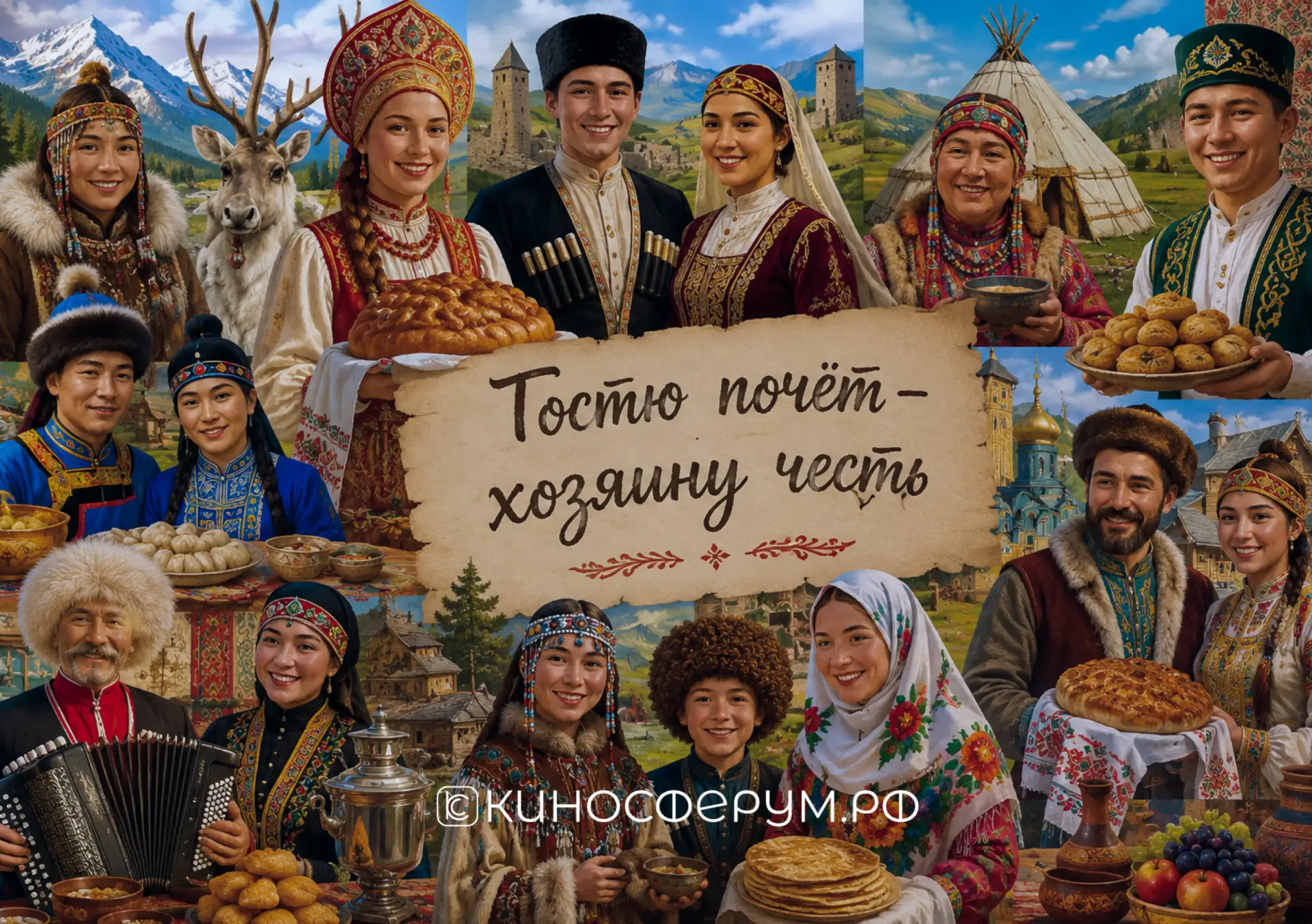 В России говорят по-разному, готовят по-разному и встречают гостей тоже по-разному. Но одно остаётся