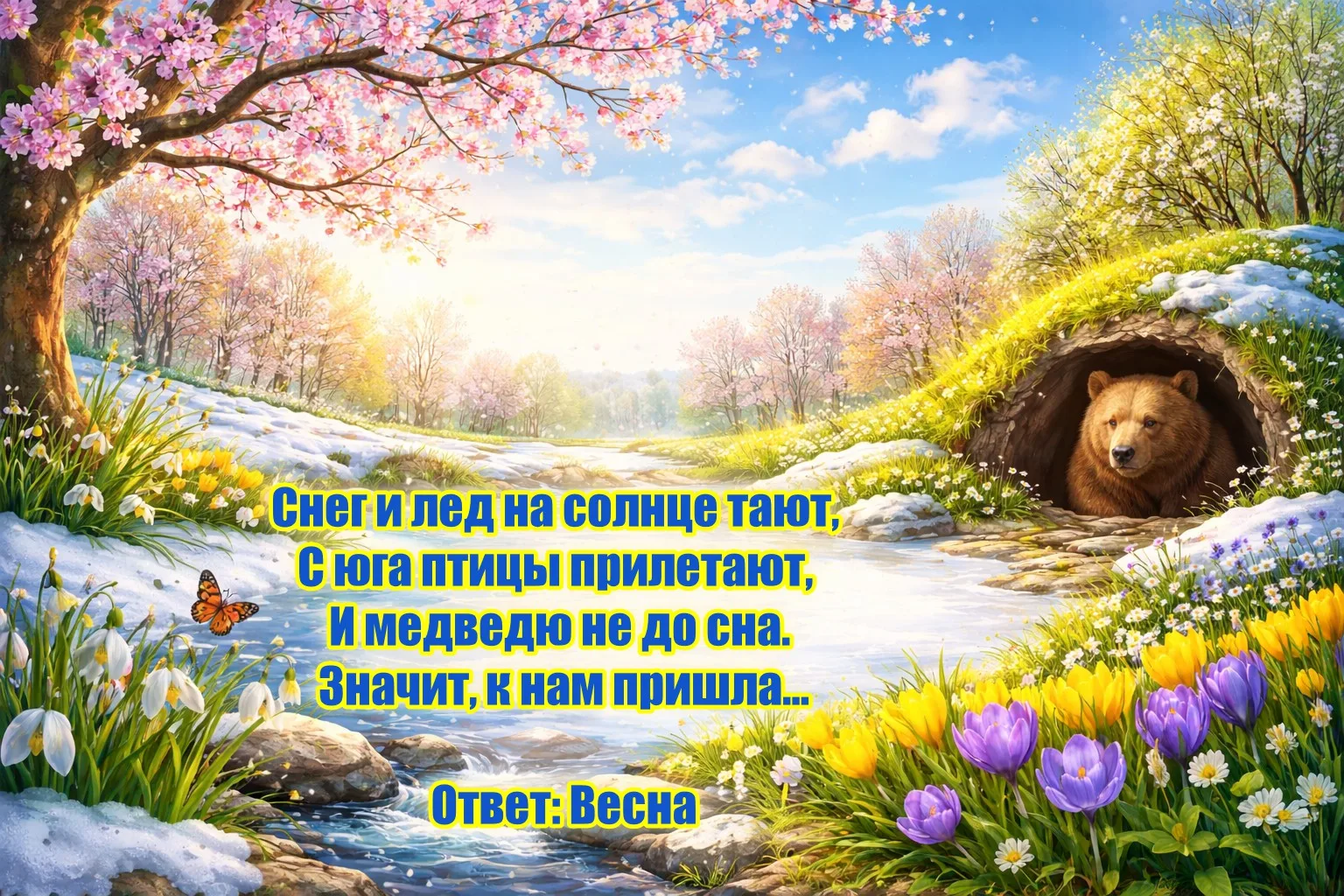 Снег и лед на солнце тают,