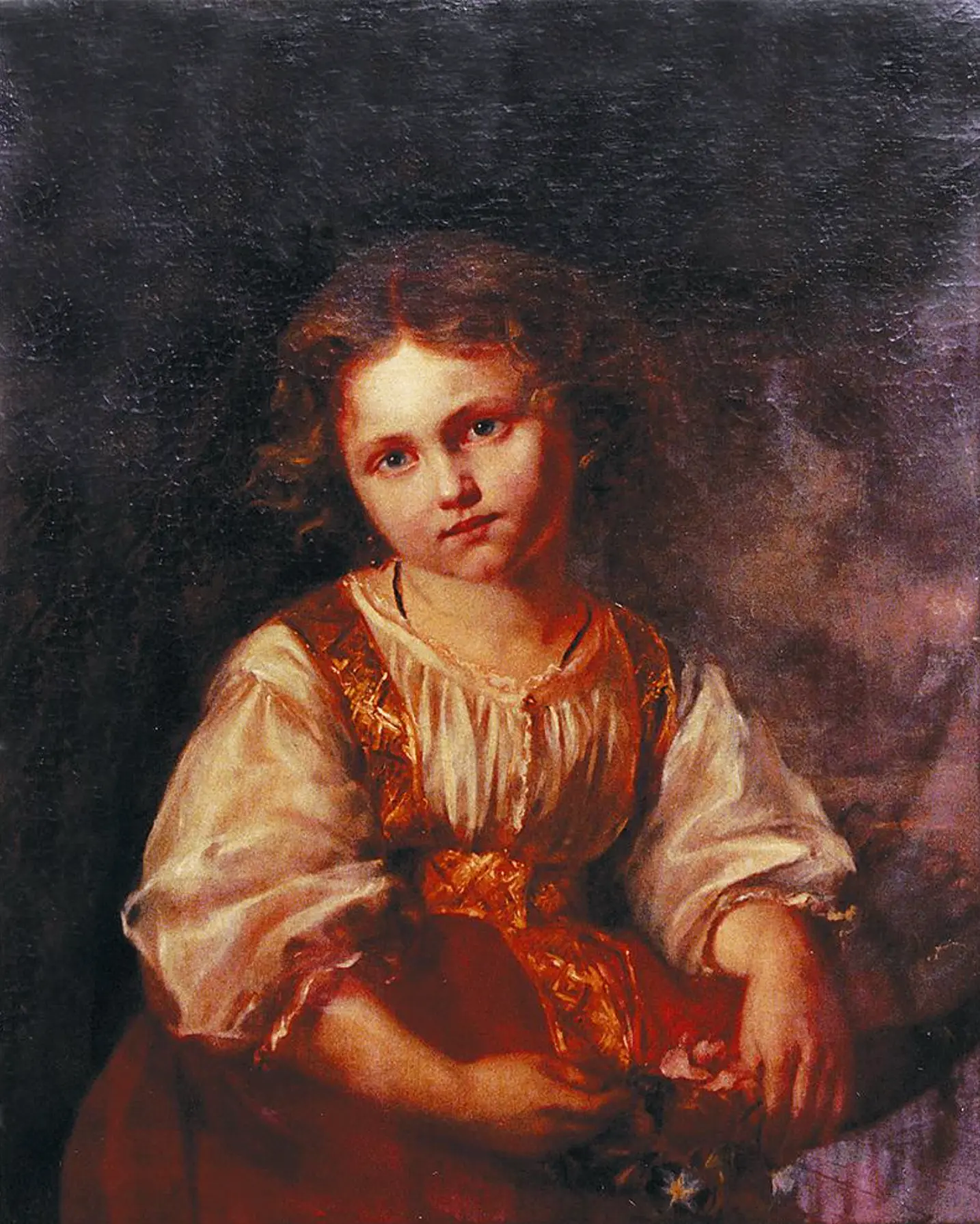 Худяков В. Г. Девочка в русском костюме. 1844 год.