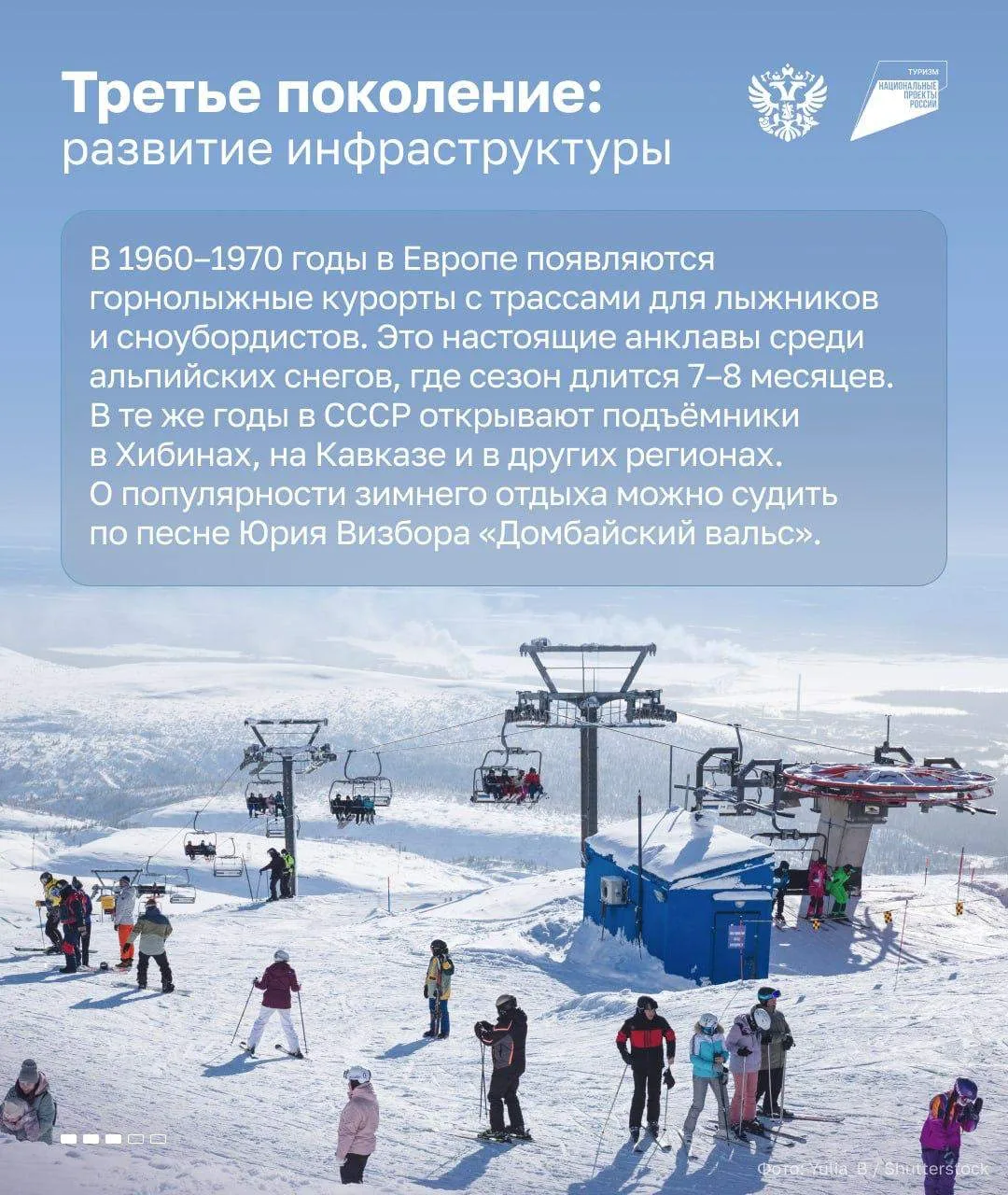 🏂 Домбай в истории горнолыжного туризма страны  🗺 Минэк России рассказал о главных этапах появления 