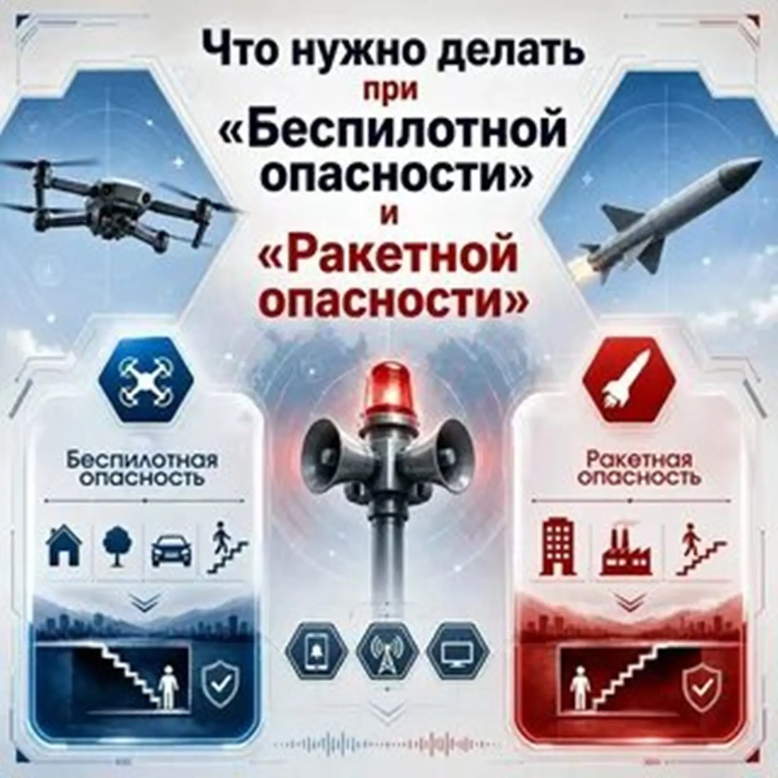 Что нужно знать о режимах «Беспилотная опасность» и «Ракетная опасность»