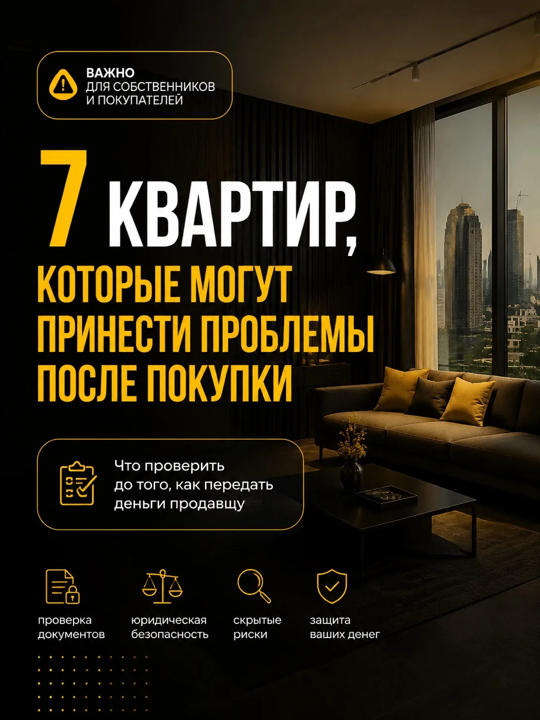 Многие риски при покупке квартиры невозможно заметить на первый взгляд. О них становитс...