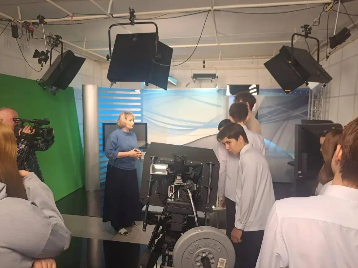 🎥Экскурсия на телевидение в рамках проекта «Билет в будущее» В рамках программы профориентации проек