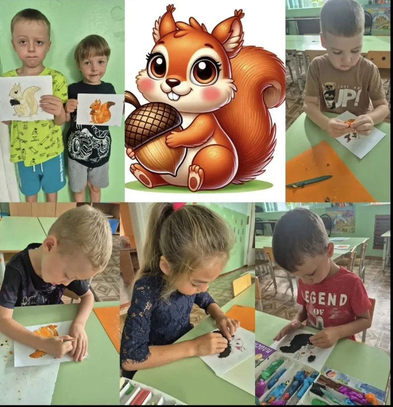 Белка прыгала, скакала и орешки собирала.🐿🌰