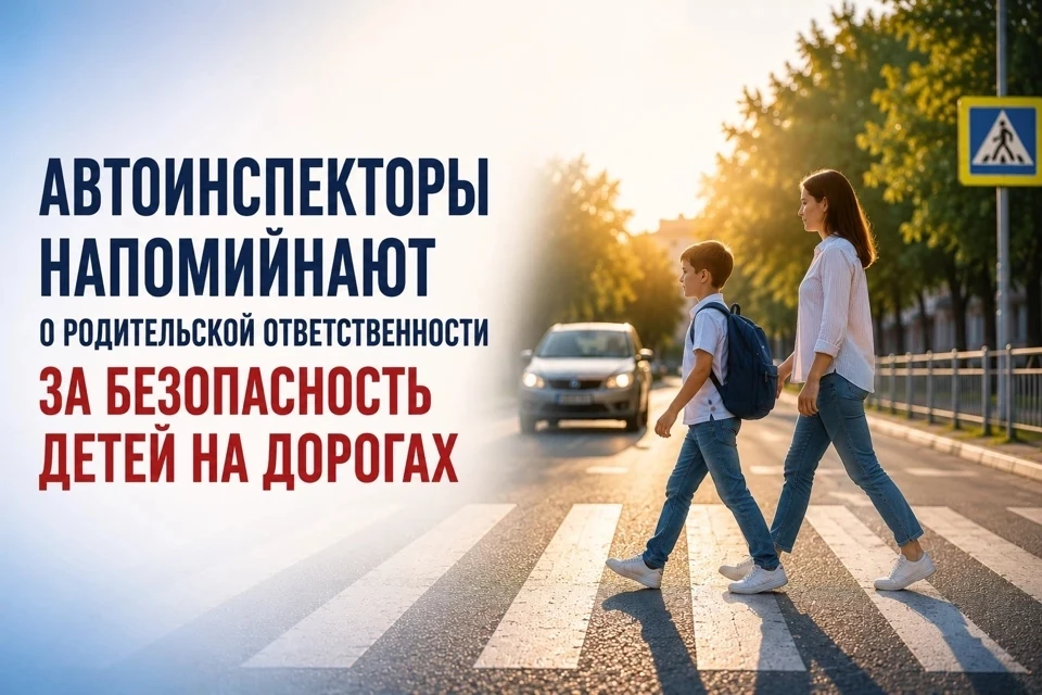 ‼️Автоинспекторы напоминают о родительской ответственности за безопасность детей на дор...
