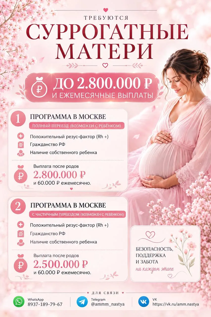 ❤️‍🔥💰Гонорар до 2 800 000 ₽❤️‍🔥🤰🏼 - №78291