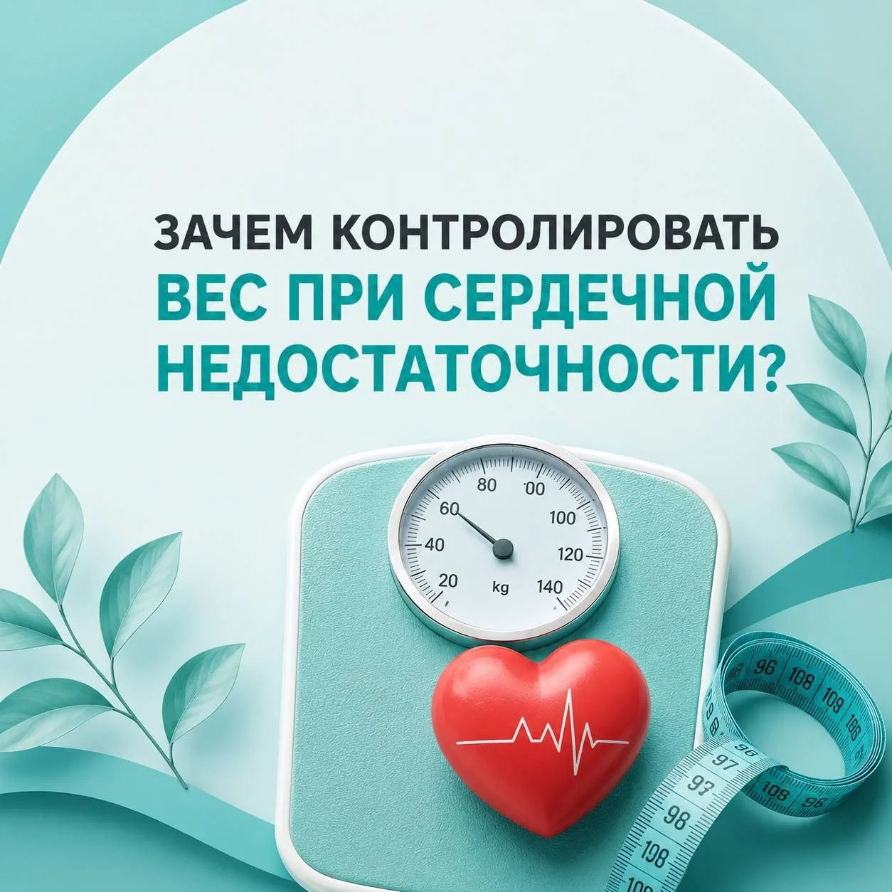 Для чего необходимо контролировать вес при сердечной недостаточности?