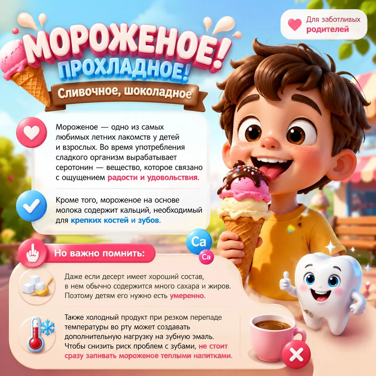 🍦 Мороженое летом — маленькое счастье! 🥰

Что хорошего:
✔️ Содержит кальций (если на молочной осно