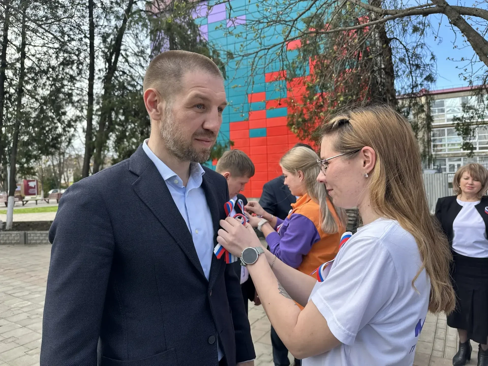 Евгений Мосейко и Дмитрий Пирог встретились с молодежью Гулькевичского района