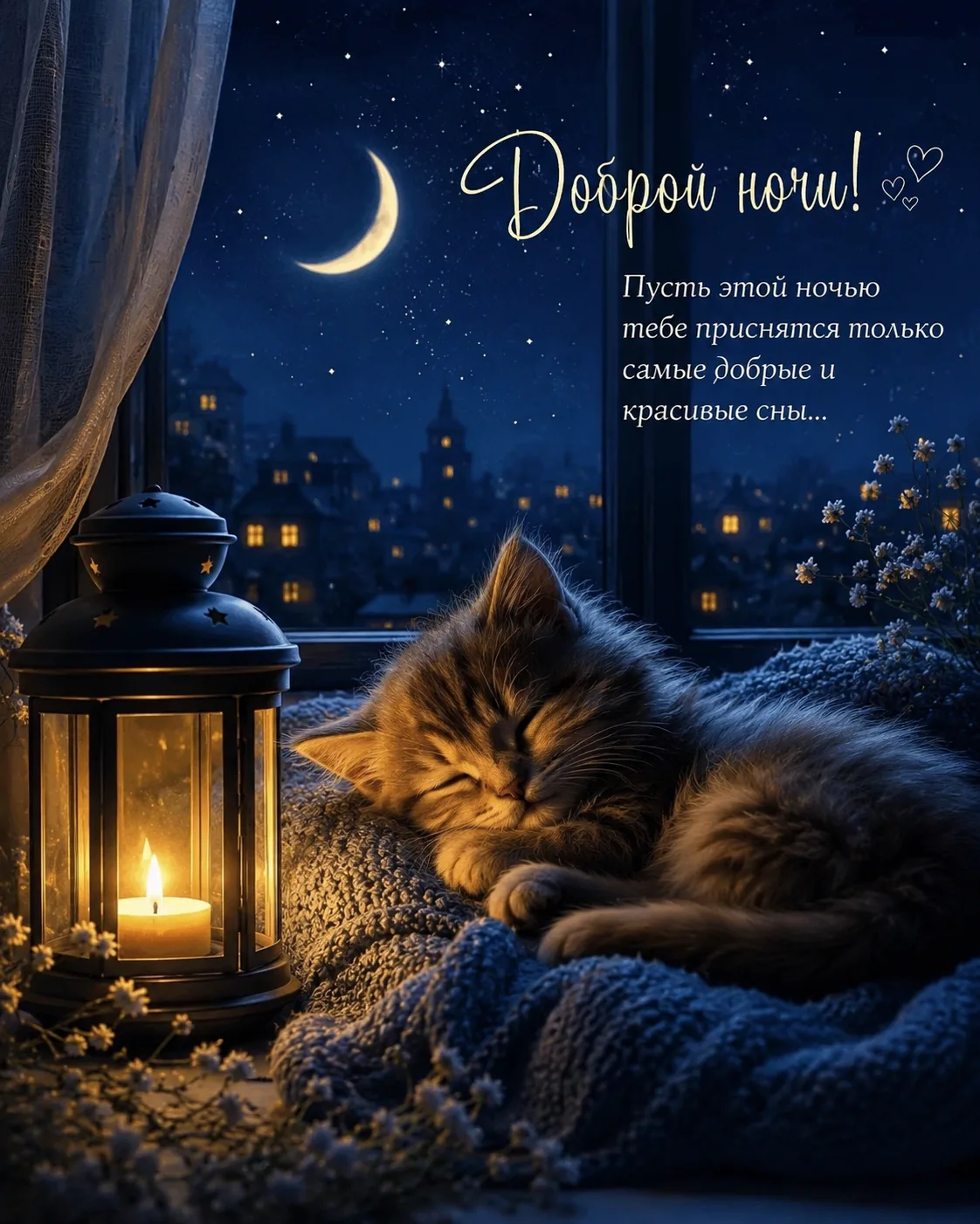 Доброй ночи🌙

Пусть уходящий день заберёт с собой все тревоги, а ночь подарит спокойствие, крепкий 