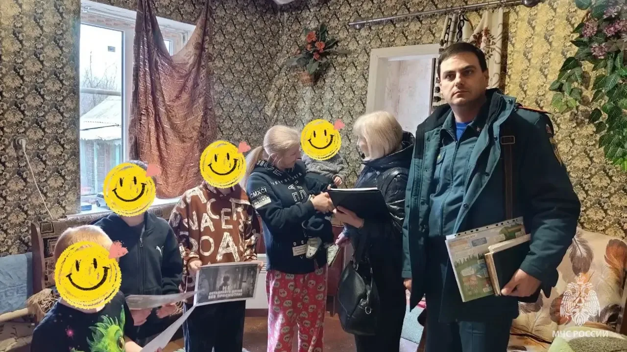 Пожарная безопасность многодетных семей – на особом контроле у стахановских спасателей  В профилакти