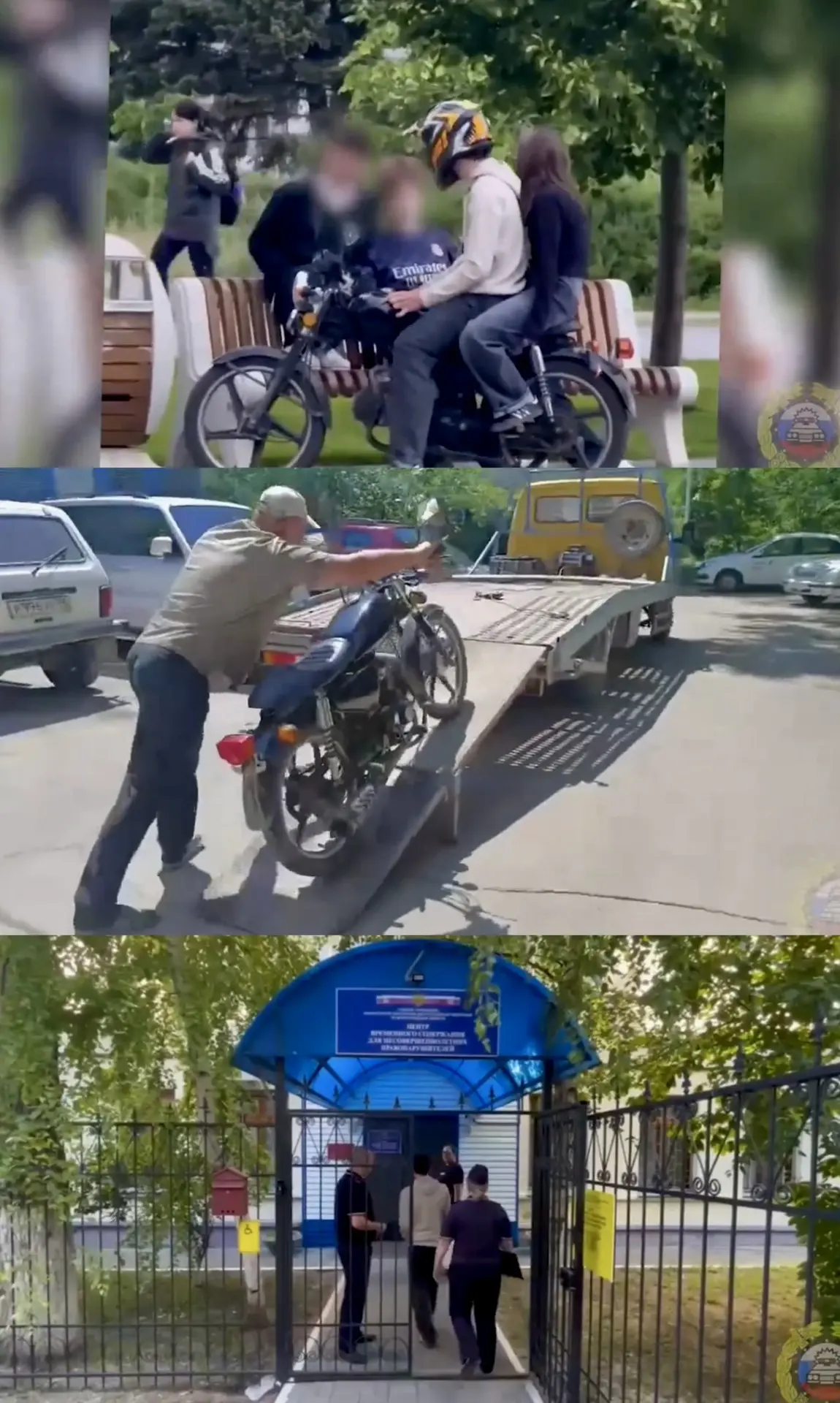 Подростка, катавшегося на мопеде по тротуару, задержали сотрудники Волжской Госавтоинсп...