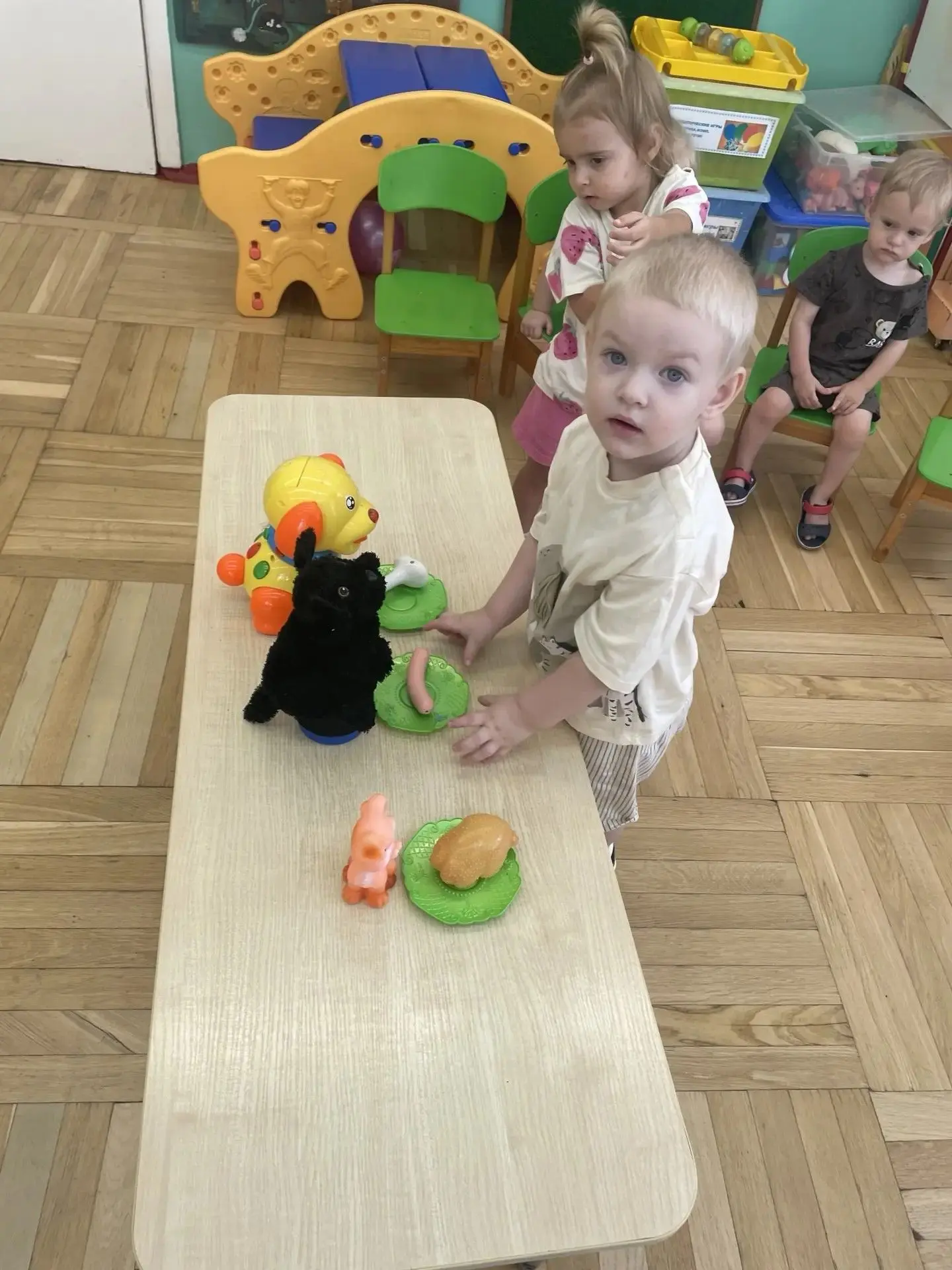В 1 группе прошли игры в период адаптаций на тему: « Игра с собачкой». 🐶🐶🐶🐶Цель: