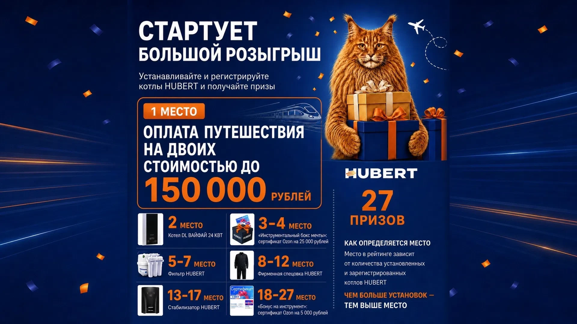 🔥 Большой розыгрыш HUBERT: 27 победителей и путешествие на двоих
