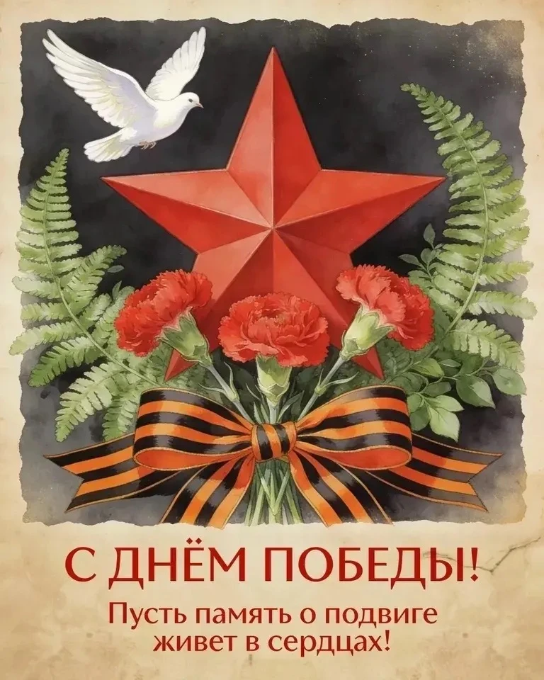 🌷 Подарок от школьной агролаборатории: цветущая память о великом подвиге  В этот великий день — 9 Ма