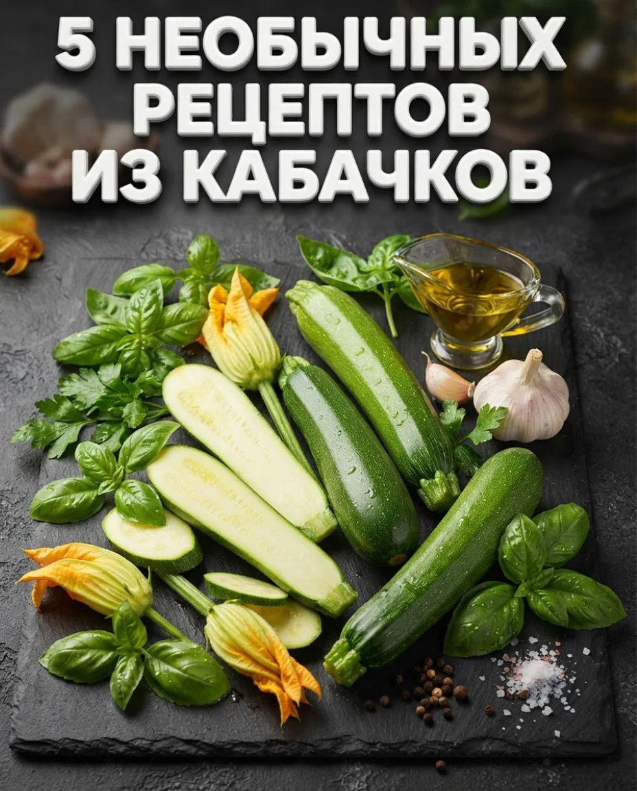 5 редких рецептов из кабачков: Вы гарантированно забудете про привычные оладьи 🥞