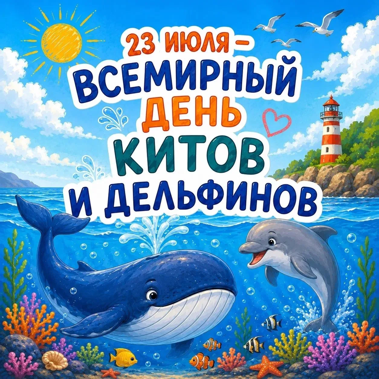 Сегодня необычный день — Всемирный день китов и дельфинов. 🐋