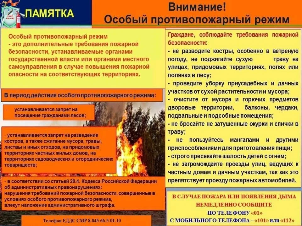 В Советском районе вводится особый противопожарный режим: что важно знать жителям