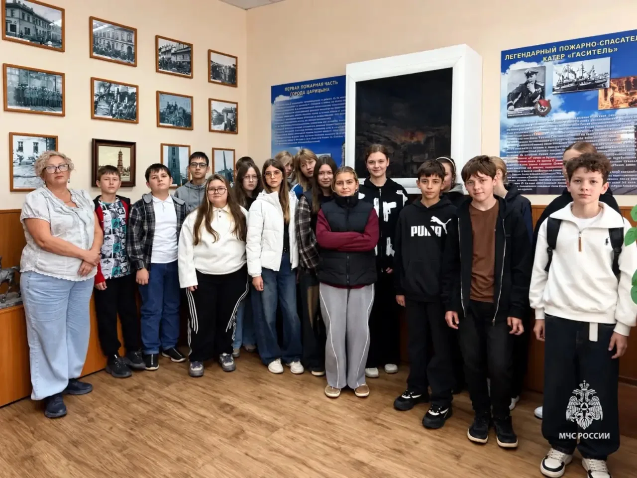 Школьники познакомились с историей и буднями пожарной охраны