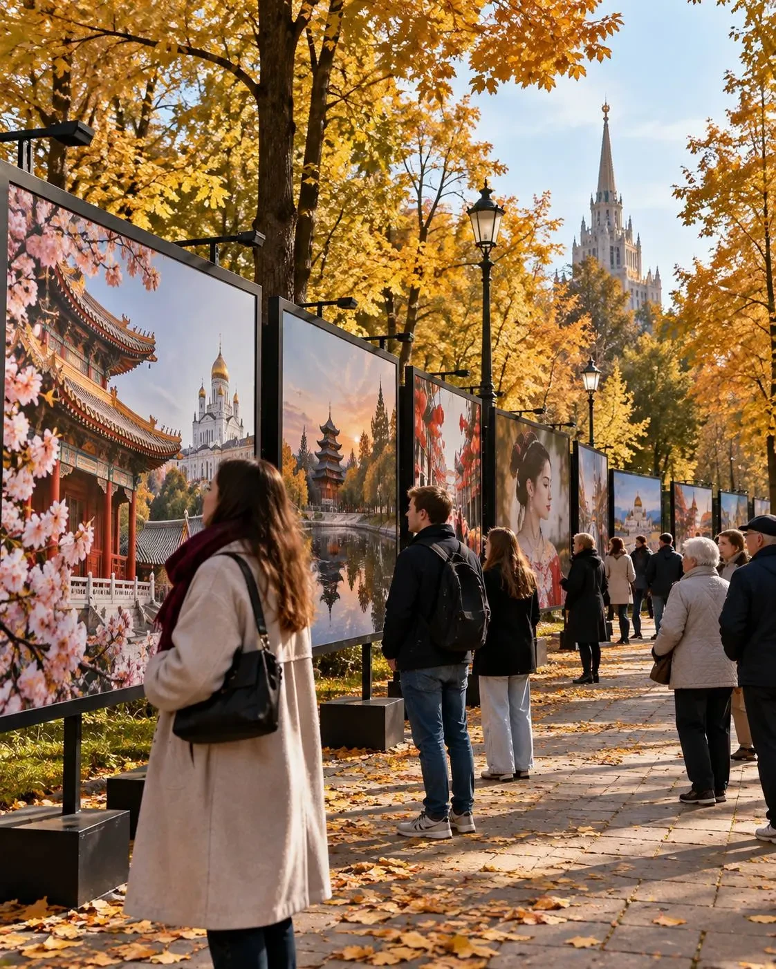 📸 Москва — в Петровском парке открылась выставка об истории русской культуры в Китае