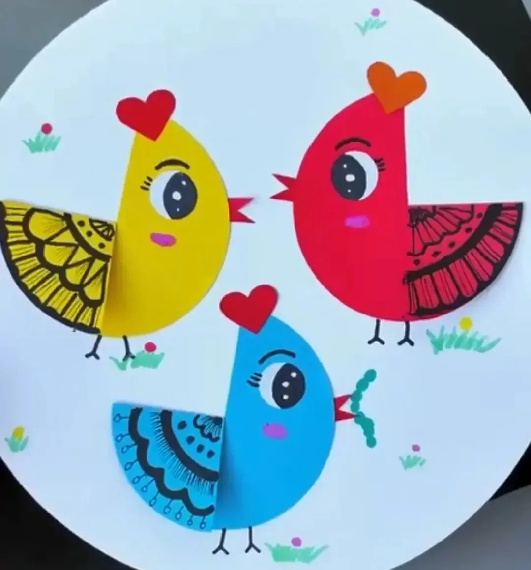 Позитивные птички 🐦 творческий мастер-класс в дневном отделении