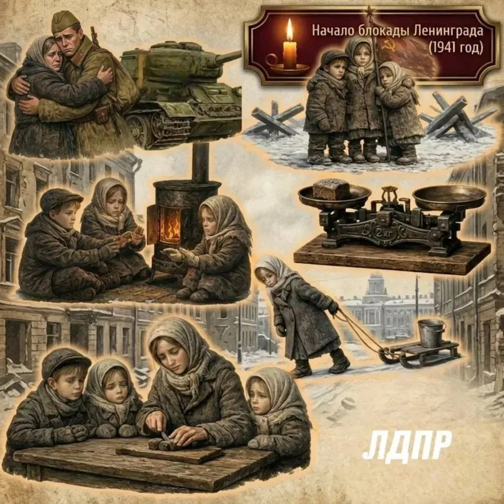 🕯 Начало блокады Ленинграда (1941 год)