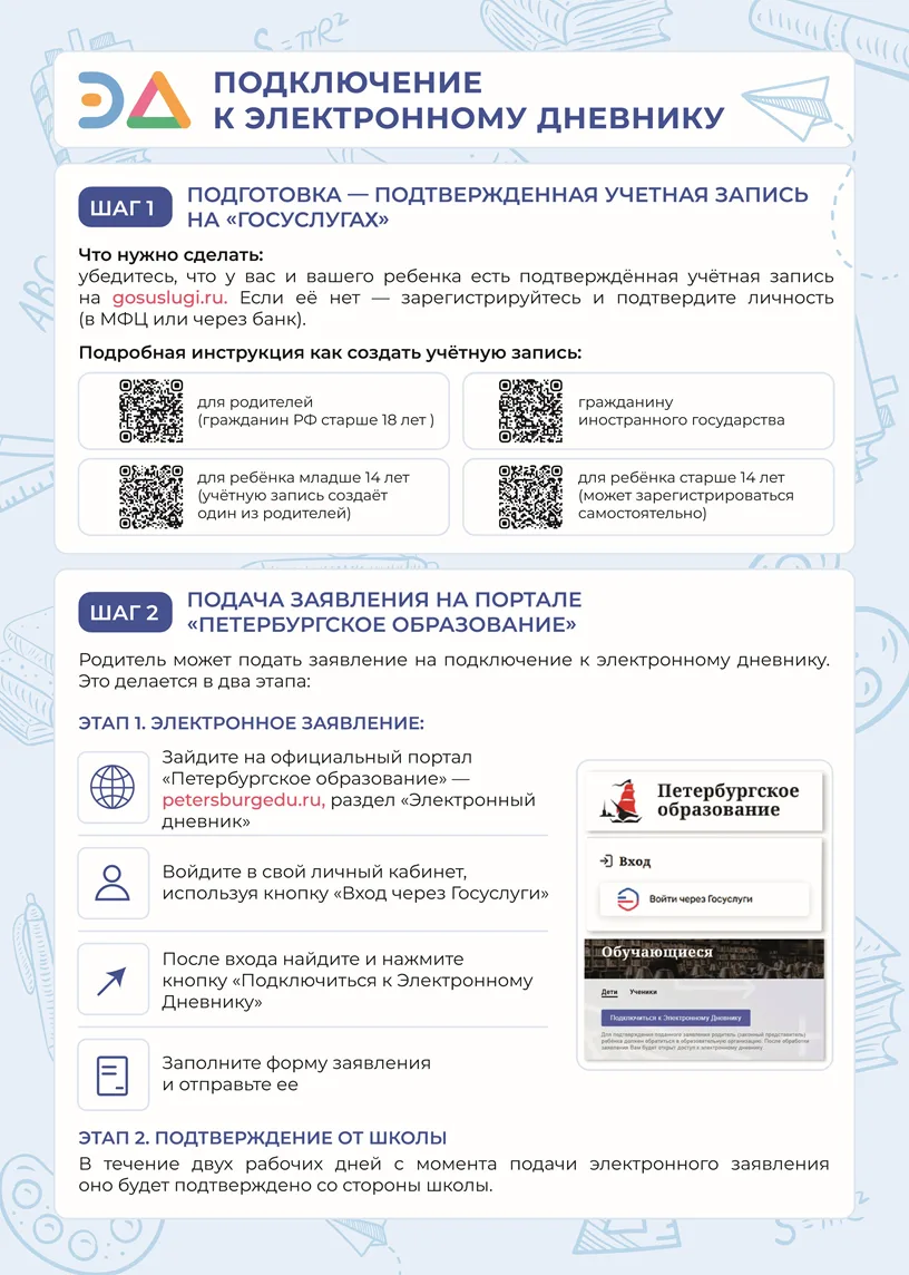 Памятка. Подключение к электронному дневнику