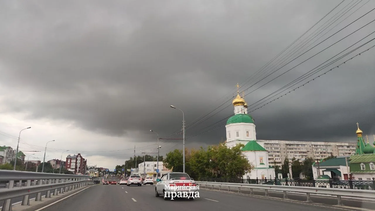 ⛈ Сегодня ночью в Марий Эл ожидаются ливень и штормовой ветер