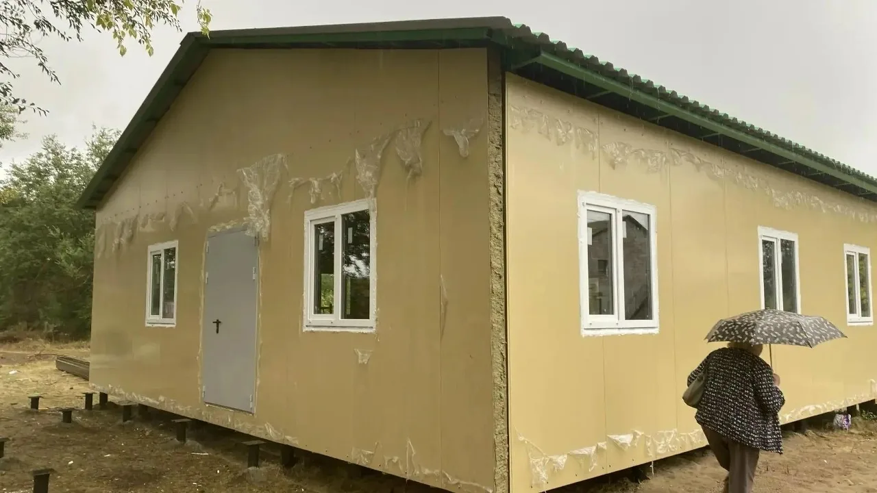 🏗 Здоровье ближе к дому: в селе Пылковка на 50% возведён новый модульный ФАП!