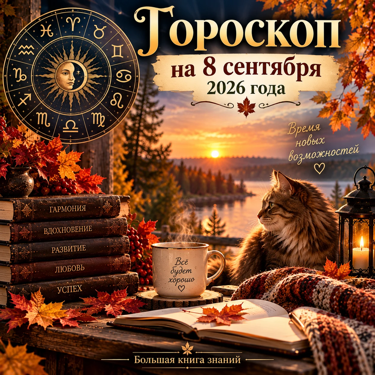 ✨ ГОРОСКОП НА 8 СЕНТЯБРЯ 2026 ГОДА
