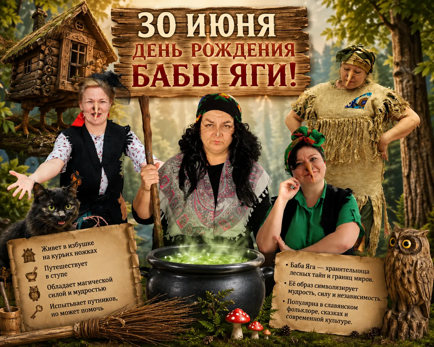 ✨ Сегодня день рождение у самого популярного  персонажа славянского фольклора - у бабы ...