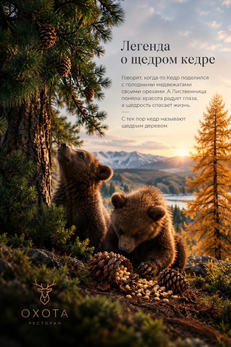🌲 Легенда о щедром кедре