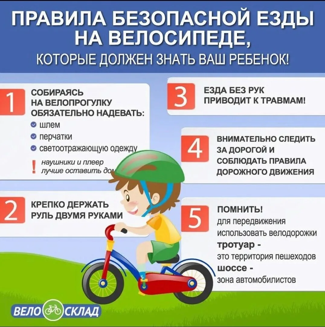 Памятка для родителей и детей о безопасности при катании на велосипеде и самокате!!!     Уважаемые р
